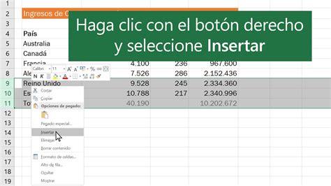 como insertar una fila en excel|Cómo insertar Filas en Excel